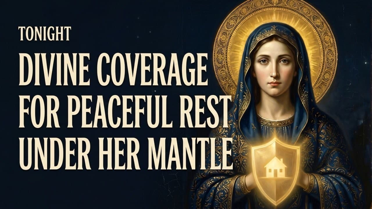 Thumbnail de A Gentle Night Prayer To Lay Down Your Day With Mary | Pray for Peaceful Rest