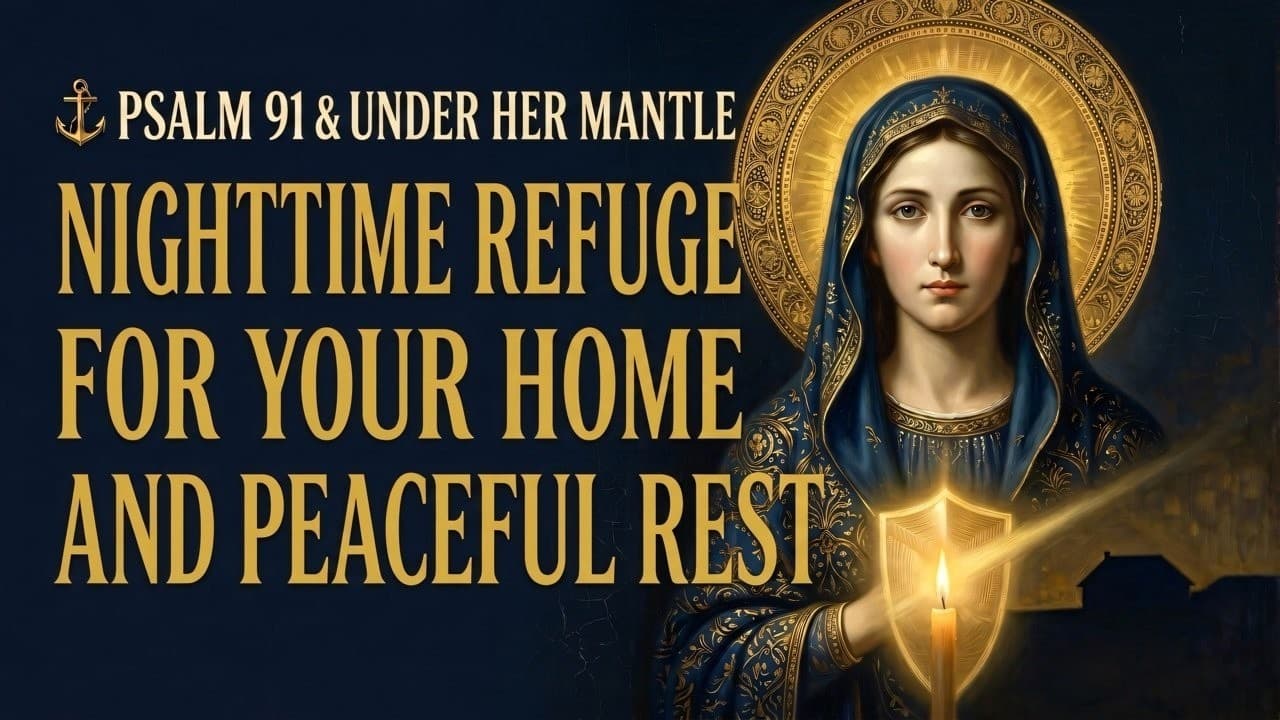 Thumbnail de Psalm 91 Before Sleep 🌙 | Lay Down Every Burden Under the Blessed Mother's Mantle