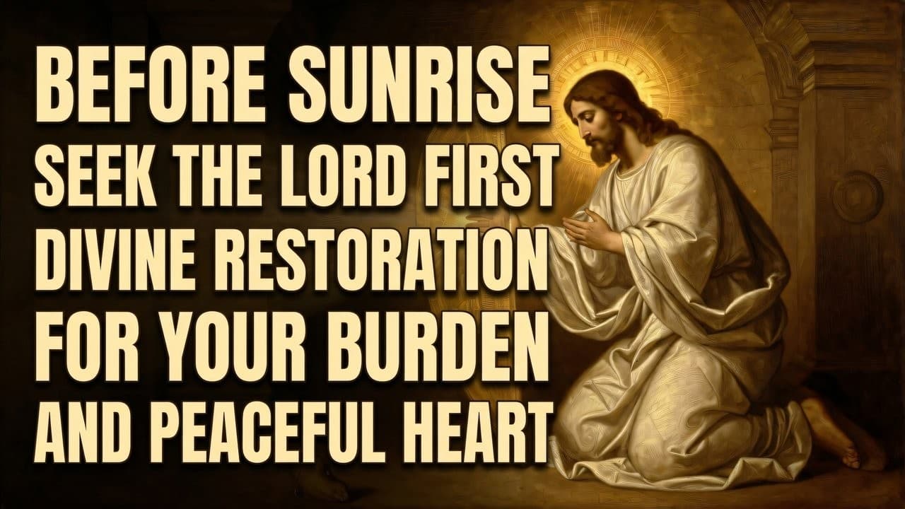 Thumbnail de Seek the Lord First Before Sunrise Today | Morning Prayer to Entrust Your Burden
