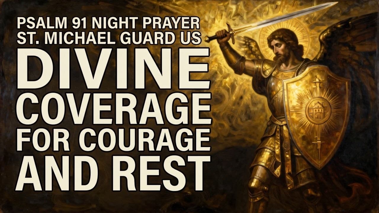 Thumbnail de St. Michael, Pray for Us Tonight 🛡️ | A Psalm 91 Night Prayer for Courage and Rest