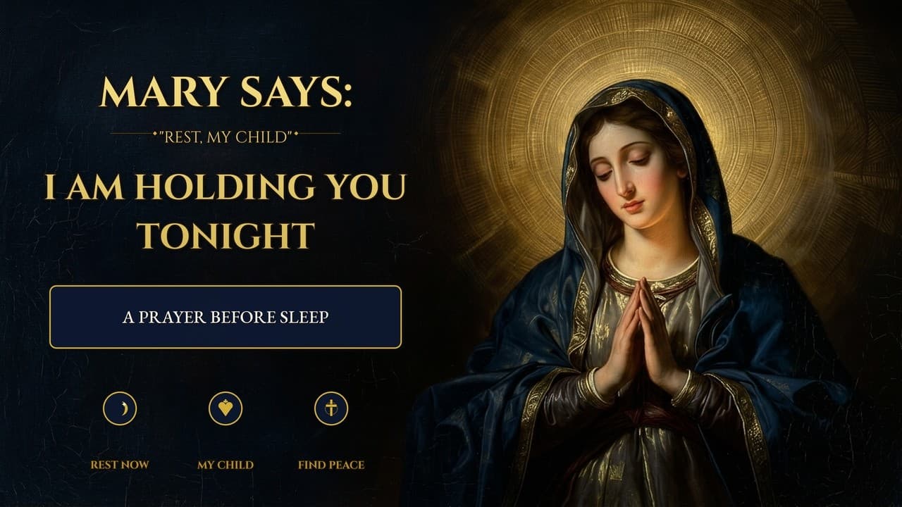 Thumbnail de Mary Says: "Rest, My Child -- I Am Holding You Tonight" | A Prayer Before Sleep