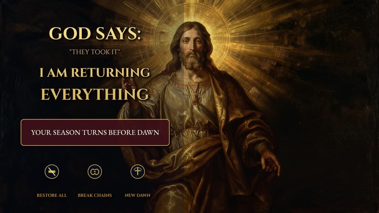 Thumbnail de God Says: "I Am Taking Back Everything the Enemy Took" -- Your Season Turns Before Dawn
