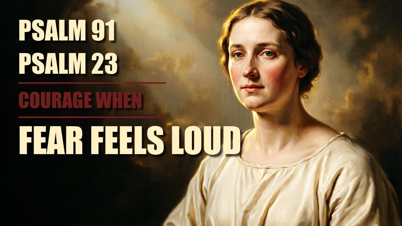 Thumbnail de When Fear Feels Loud, Pray Psalm 91 and Psalm 23 With Jesus for Courage